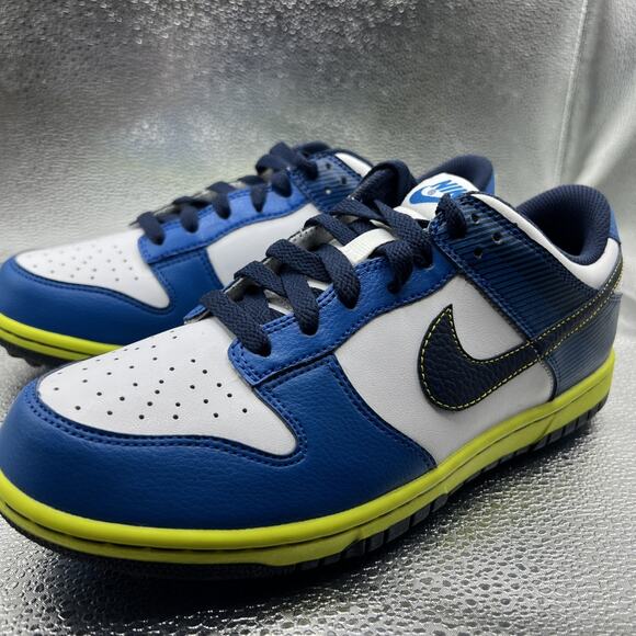 Nike Dunk Low NG Golf Size 6y Blue Green White 2014 484715-103 - Picture 1 of 9